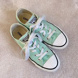 Low Top Converse All Star — Mint Green